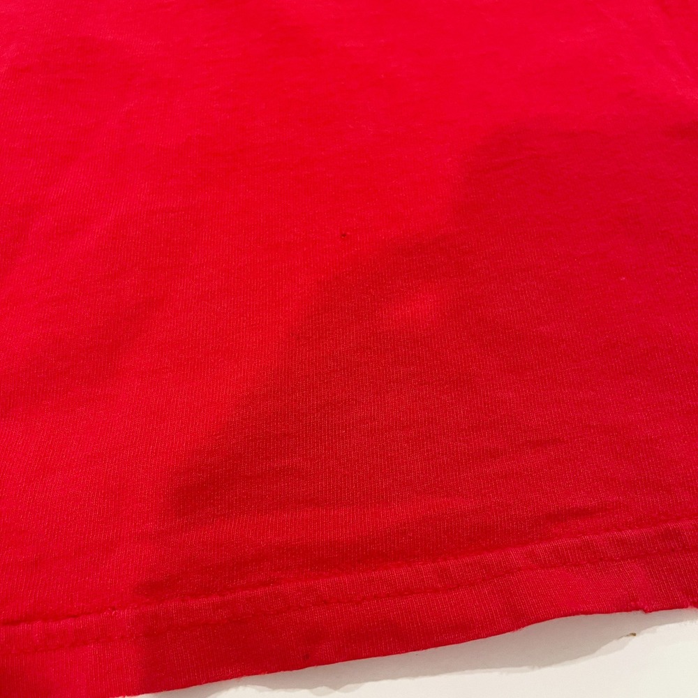 Vintage Disney Rock n Roller Coaster Red Graphic Tee Y2K Angel Wings Kids Large - Picture 9 of 12